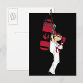 Karate Boy Briefkaart (Voorkant / Achterkant)