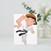 KARATE BOY BRIEFKAART (Staand voorkant)