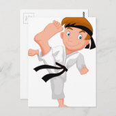 KARATE BOY BRIEFKAART (Voorkant / Achterkant)
