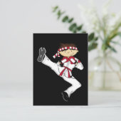 Karate Boy Briefkaart (Staand voorkant)