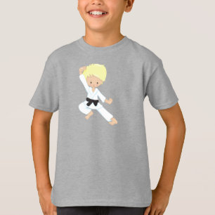 Karate Boy, Cute Boy, Black Belt, Blond haar T-shirt
