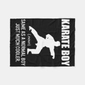 Karate Boy Funny Definition Martial Arts Gift Fleece Deken (Voorkant (Horizontaal))