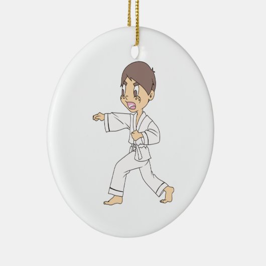 KARATE BOY KERAMISCH ORNAMENT (Rechts)