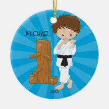 Karate Boy Persoonlijke kerstversiering