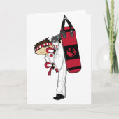 Karate Boy Wenskaart Kaart (Voorkant)