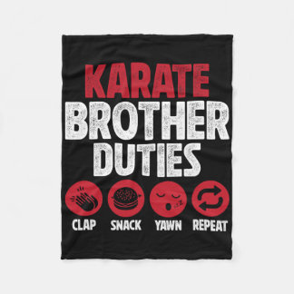 Karate broer plichten Karate Broer Fleece Deken