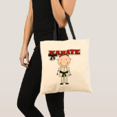 KARATE - Brunette Boy T-shirts en cadeautjes Tote Bag (Voorkant (product))
