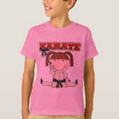 KARATE - Brunette Girl T-shirts en cadeautjes (Voorkant)