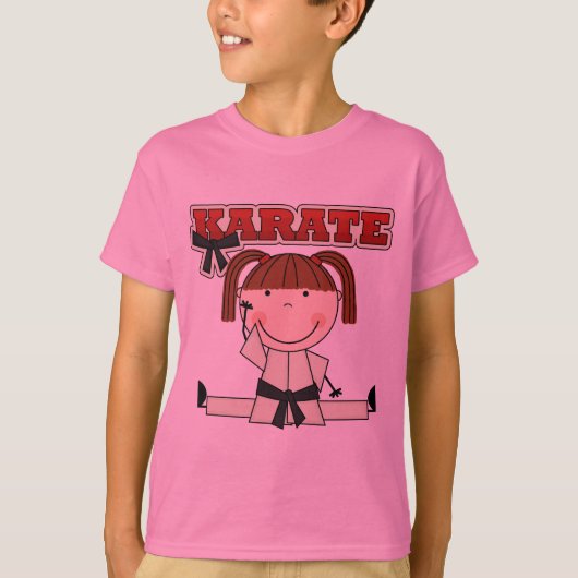 KARATE - Brunette Girl T-shirts en cadeautjes (Voorkant)