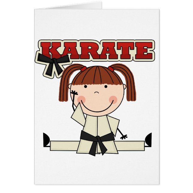 KARATE - Brunette Girl T-shirts en cadeautjes (Voorkant)