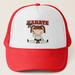 KARATE - Brunette Girl T-shirts en cadeautjes Trucker Pet