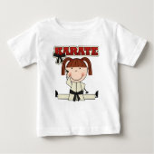 KARATE - Brunette Meisje T-shirts en geschenken (Voorkant)