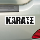 Karate Bumpersticker (Op auto)