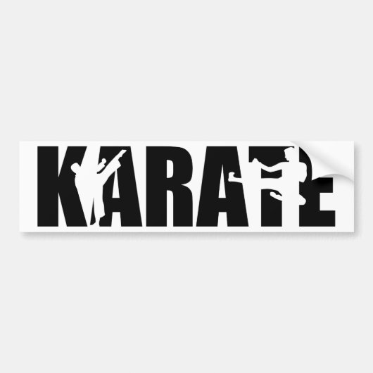 Karate Bumpersticker (Voorkant)