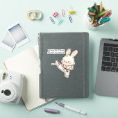 Karate Bunny Coffee Sticker (iPad Cover)