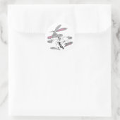 Karate-Bunny Ronde Sticker (Tas)