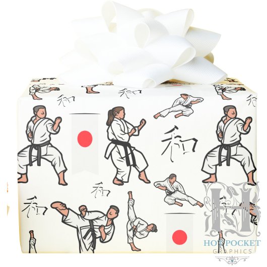 Karate-cadeauverpakkings papier