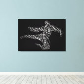 Karate Canvas Afdruk (Insitu (Houten vloer))