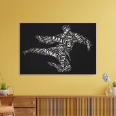 Karate Canvas Afdruk (Insitu (Woonkamer))