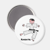Karate Cartoon Magnet (Voorkant / Achterkant)