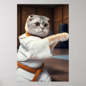 Karate Cat 90 Poster (Voorkant)