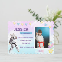 Karate Cat Birthday Party Girl Party