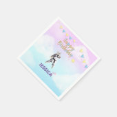 Karate Cat Birthday Party Girl Party Servet (Hoek)