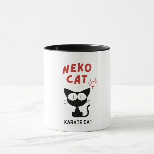KARATE CAT BLACK CAT NEKO MOK (Midden)