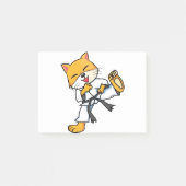 Karate Cat Cartoon Funny Post-it® Notes (Voorkant)