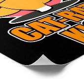 Karate Cat Design voor sportfans - Cat-rate Kick Poster (Hoek)
