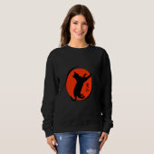 Karate Cat Funny Judo Sport Animal Trui (Voorkant volledig)