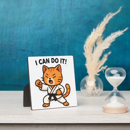 Karate Cat Sticker Fotoplaat (Insitu)