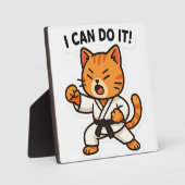 Karate Cat Sticker Fotoplaat (Voorkant)