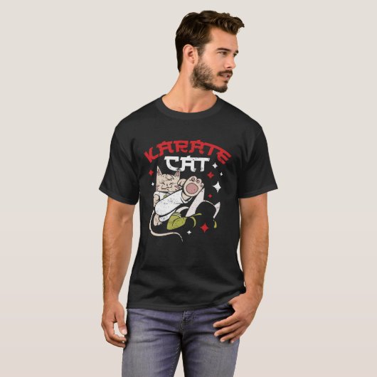 Karate Cat T-shirt (Voorkant volledig)