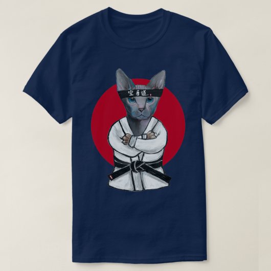 Karate Cat T-shirt (Design voorkant)