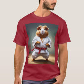 **"Karate Champion: The Fearless Guinea Pig"** T-shirt (Voorkant)