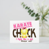 Karate Chick 1 Briefkaart (Staand voorkant)