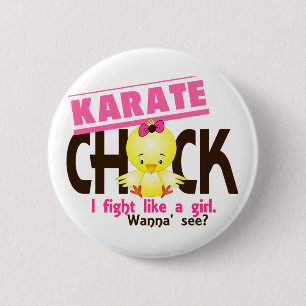 Karate Chick 1 Ronde Button 5,7 Cm