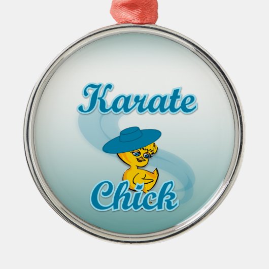 Karate Chick #3 Metalen Ornament (Voorkant)