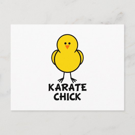 Karate Chick Briefkaart (Voorkant)