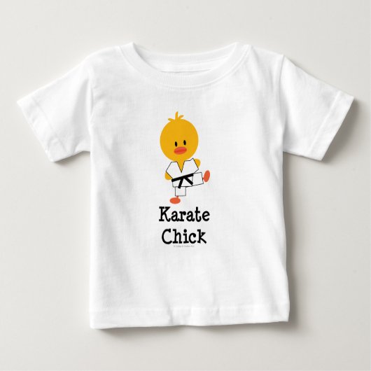 Karate Chick Long Sleeve Baby T-shirt (Voorkant)