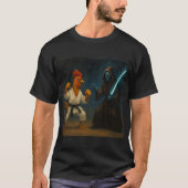 Karate Chicken VS Alien Knight T-shirt (Voorkant)