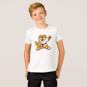 Karate Chopping Cat T-shirt (Voorkant volledig)