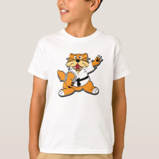 Karate Chopping Cat T-shirt