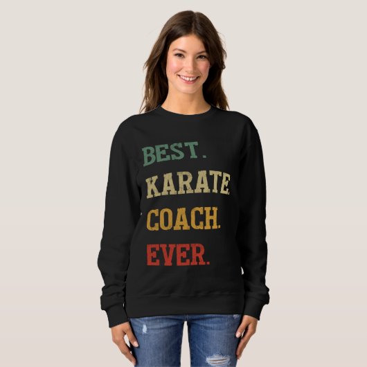 Karate Coach  Best Karate Coach Ever Trui (Voorkant volledig)