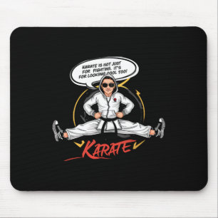 Karate Cool Grappige Martial Arts Cartoon Kunst Muismat