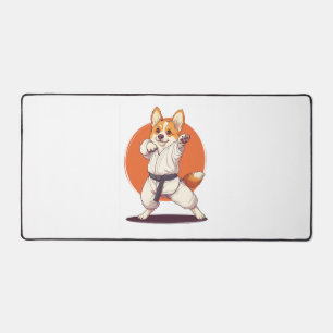 Karate Corgi - Hond voor vechtsporten Bureaumat