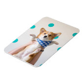 karate corgi magneet (Linkerzijde)