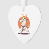 Karate Corgi � Martial Arts Dog Ornament (voorkant)