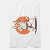 Karate Corgi � Martial Arts Dog Theedoek (Verticaal)